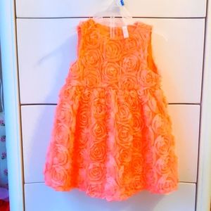 Coral Pink floral dress